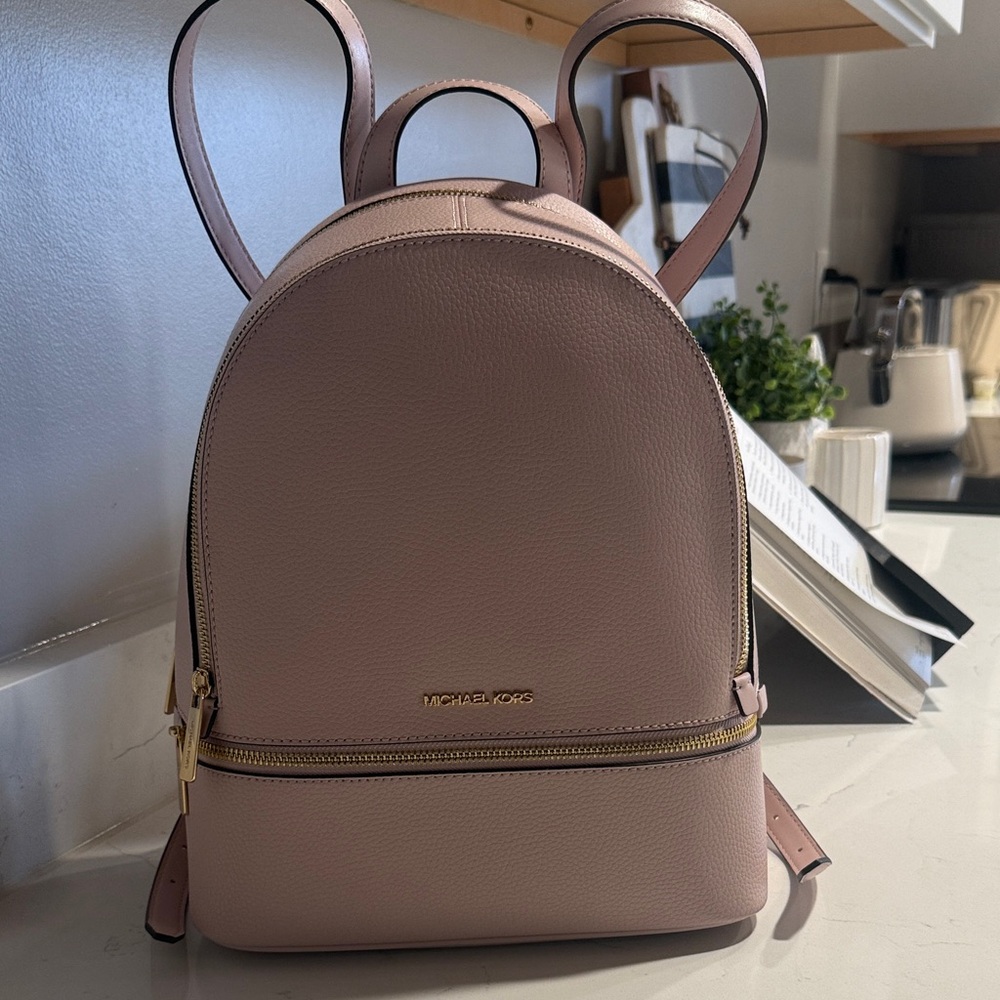 Michael Kors Pink Leather Backpack